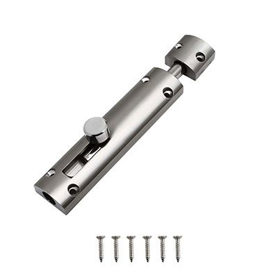 Silver Satin Tower Bolt